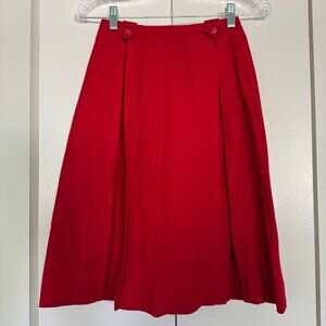 Red Vintage Skirt XS